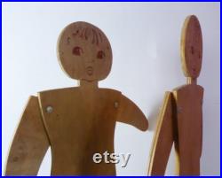 Pair Of Child Mannequins Vintage 1970s French Shop Window Display Manikins Boy And Girl Figures For Clothes Display Shop Décor