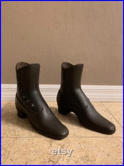 Pair of Cast Iron Mannequin Shoes dress form boots