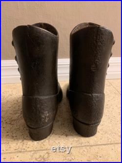 Pair of Cast Iron Mannequin Shoes dress form boots