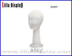 Personalized 99 colors colored velvet abstract face frees standing female mannequin head Julia
