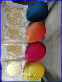 Personalized 99 colors economy adjustable gold base colored velvet female mannequin head Jessy