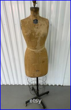 Pickup Only Active Vintage 1953 JR Bauman Dress Form Mannequin Size 12 Pickup Only