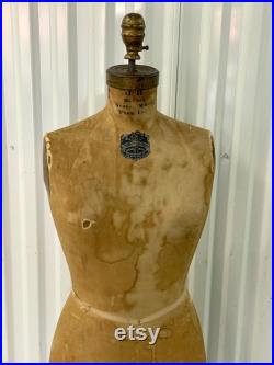 Pickup Only Active Vintage 1953 JR Bauman Dress Form Mannequin Size 12 Pickup Only