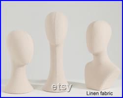 Pinnable Mannequin Holder Stand, White-Lace Surface Mannequin Head Stand, Hat Stand, Hat display Stand, Hat Block, Hat Holder, KS215