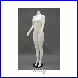 Plastic Brazilian Body Headless Female Adult Standing Mannequin with Base 957-04