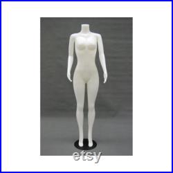 Plastic Brazilian Body Headless Female Adult Standing Mannequin with Base 957-04