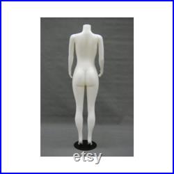 Plastic Brazilian Body Headless Female Adult Standing Mannequin with Base 957-04