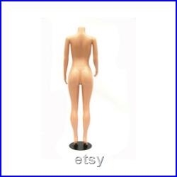 Plastic Brazilian Body Headless Female Adult Standing Mannequin with Base 957-04