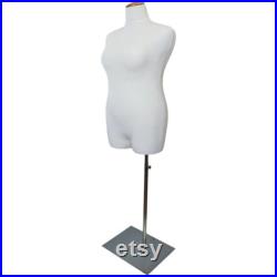 Plus Size Female Body Form Mannequin with Base (20W-22W)