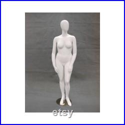 Plus Size Female Egg Head Glossy and Matte Finished Stylishly Posed Mannequins NANCY
