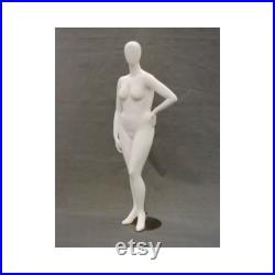 Plus Size Female Egg Head Glossy and Matte Finished Stylishly Posed Mannequins NANCY