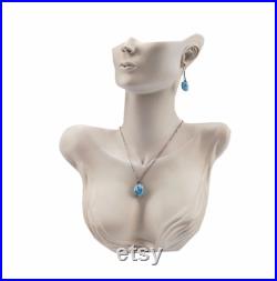 Polyester Jewelry Display Bust Handmade Necklace Earring Mannequin