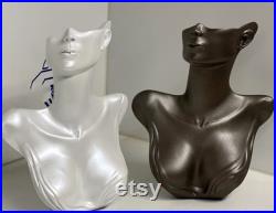 Polyester Jewelry Display Bust Handmade Necklace Earring Mannequin