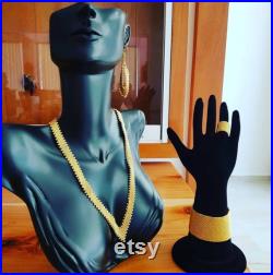 Polyester Jewelry Display Bust Handmade Necklace Earring Mannequin