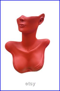 Polyester Jewelry Display Bust Handmade Necklace Earring Mannequin