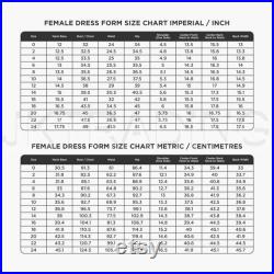 Professional Dress Form with Minor Manufacturing Stain Size 2 Half Body Women w Collapsible Shoulders , Arm Dressmaker Model Dummy