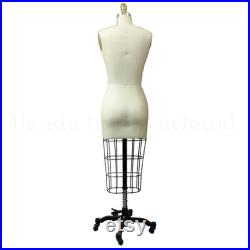 Professional Female Half Body Sewing Dress Form Collapsible Shoulders Sizes 2-24