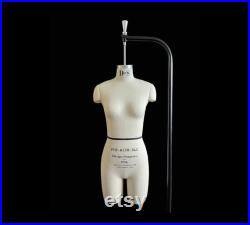 Professional Model Mannequin, Olivia NS, FCE Size 8 Female Neck Suspended with Short Legs, Collapsible Shoulders, and Detachable Arms