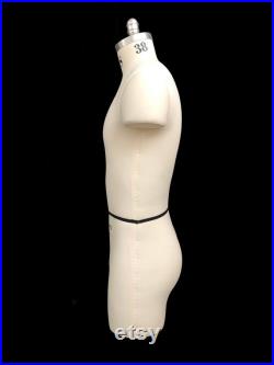 Professional Model Mannequin,Sammy, FCE Size 38 Male Torso with Fixed Shoulders and Detachable Arms