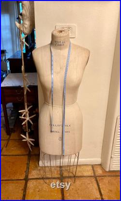Professional Royal DressForm, Full Sized DressForm with Wire Cage Skirt, Art Doll Mannequin Sculpture, 48 inch Vintage Royal Form Dress Form