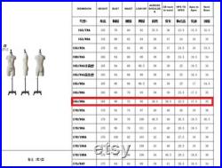 Professional Sewing Mannequin Dress form Tailoring Size M 170 90A