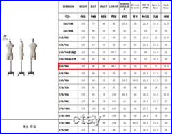 Professional Sewing Mannequin Dressform Kleiderordnung Tailoring Size S 165 86A Fiber glass manichino da cucire long arms set