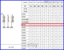 Professional Sewing Mannequin Dressform Kleiderordnung Tailoring Size S 165 86A Polyurethane manichino da cucire