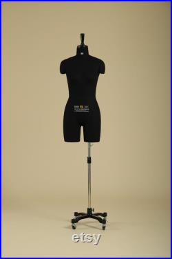 Professional Sewing Mannequin Dressform Kleiderordnung Tailoring Size S M 165 88A Black color