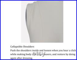 Professional Sewing Mannequin Dressform Tailoring Size 6 size M Collapsible shoulders