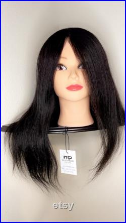 Professional cosmetology mannequin head 18 100 human
