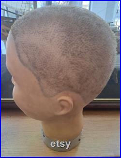 RARE Rubberised Life sized Mannequin head (Female) FRENCH Maker 1940s 60