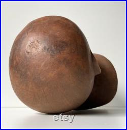 RARE mannequin head Wood Male Late 19th to early 20th century France