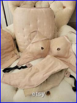 RARE pretty antique mannequin buste dress form set 1900s 1900 store display pink adjustmentset