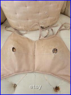 RARE pretty antique mannequin buste dress form set 1900s 1900 store display pink adjustmentset