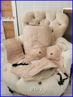 RARE pretty antique mannequin buste dress form set 1900s 1900 store display pink adjustmentset
