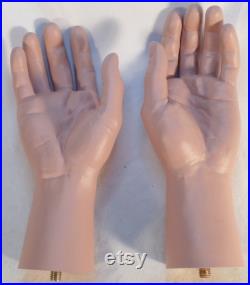 REALISTIC Lifelike Pair Male Hands Male for Mannequin