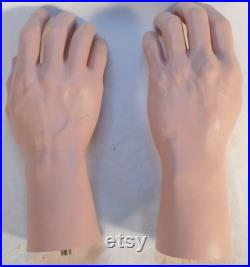 REALISTIC Lifelike Pair Male Hands Male for Mannequin