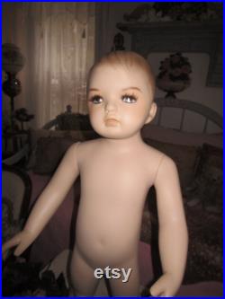 REDUCED.Vintage Child Mannequin, Swivel Mannequin, 30 Mannequin, Sewing