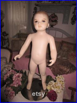 REDUCED.Vintage Child Mannequin, Swivel Mannequin, 30 Mannequin, Sewing