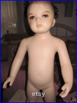 REDUCED.Vintage Child Mannequin, Swivel Mannequin, 30 Mannequin, Sewing