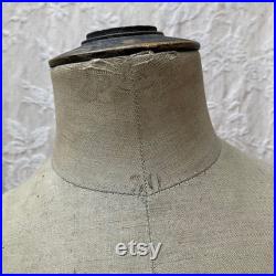 Rare Vtg Antique French SToCKMAN TEEN MANNEQUIN CHiLD Dress Form Including APRoN Store Display Atelier COUTURe SHABBYcHIC Home CAMpAGNE