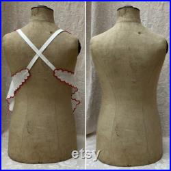 Rare Vtg Antique French SToCKMAN TEEN MANNEQUIN CHiLD Dress Form Including APRoN Store Display Atelier COUTURe SHABBYcHIC Home CAMpAGNE