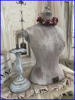 Rarity Antique table bust corset bust