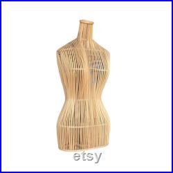 Rattan Mannequin, Couture Model, Female Mannequin, Dress Model, Rattan Art Deco