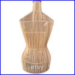 Rattan Mannequin, Couture Model, Female Mannequin, Dress Model, Rattan Art Deco