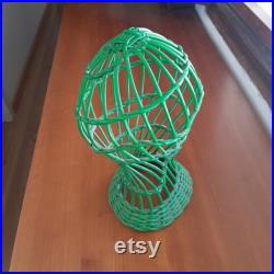 Rattan Wicker Mannequin Head VINTAGE Rattan Wig Stand Hat Stand Display Home Decoration WonderWeaver Design