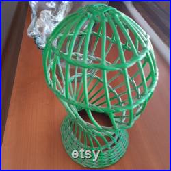 Rattan Wicker Mannequin Head VINTAGE Rattan Wig Stand Hat Stand Display Home Decoration WonderWeaver Design