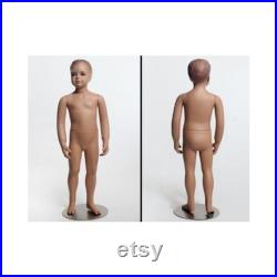 Realistic Child Toddler Kids Fiberglass Mannequin with Molded Hair and Flesh Skin KD2