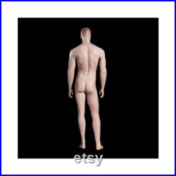 Realistic Full Body Male Mannequin with Molded Hair and Facial Features WEN5