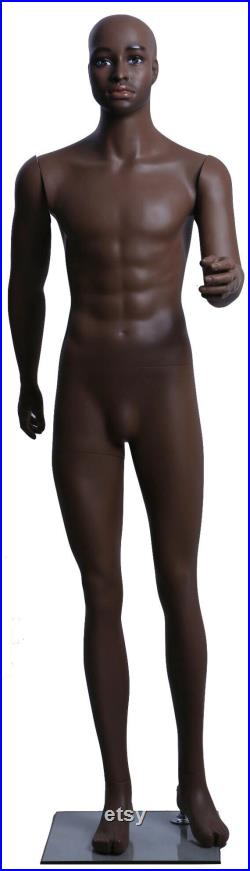 Realistic Hand Painted Small Size Military Male African American Mannequin MDP-38
